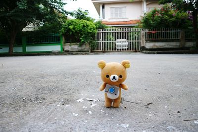 Full length of cute girl with mask