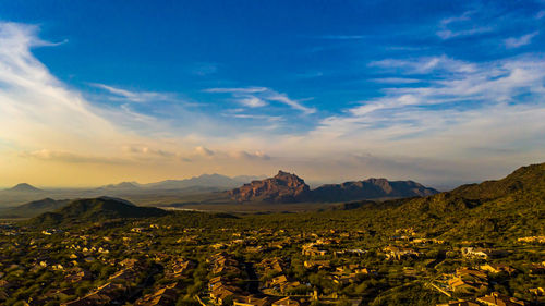 Scenic view of landscape against sky