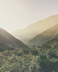 Scenic view of mountains