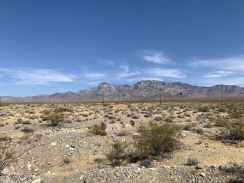 Scenic view of desert against sky