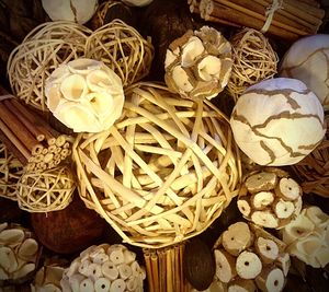 Close-up of food on display