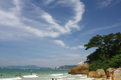 Group of people on the beach