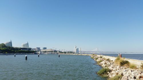 View of city at waterfront