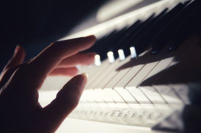 Close-up of human hand