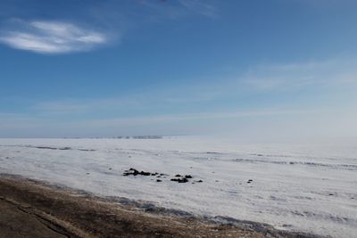 Scenic view of landscape against sky