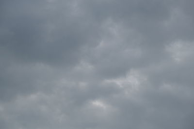 Low angle view of cloudy sky