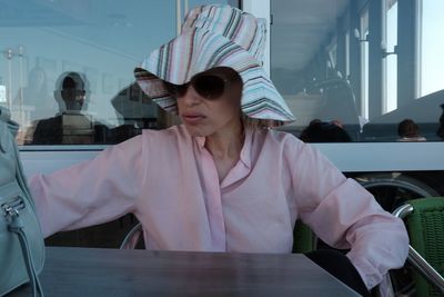 Young woman in sunglasses