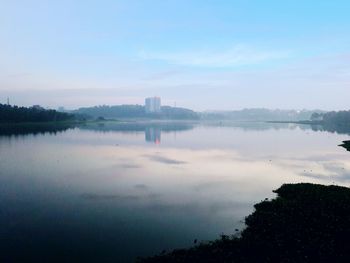 Reflection of clouds in water