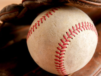 Close-up of baseball 