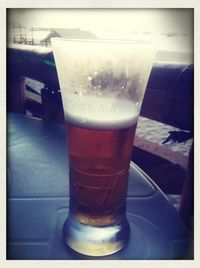 Close-up of drink on table