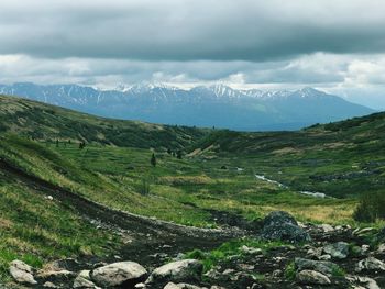 Scenic view of landscape against sky