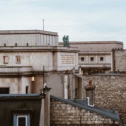 Low angle view of building against sky