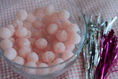 Close-up of pink cake