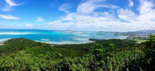 Panoramic view of landscape against sky