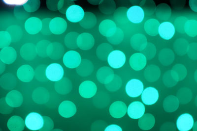 Defocused image of illuminated lights
