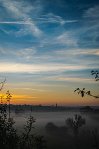 Scenic view of sunset sky