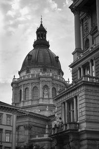 Low angle view of historic building against sky