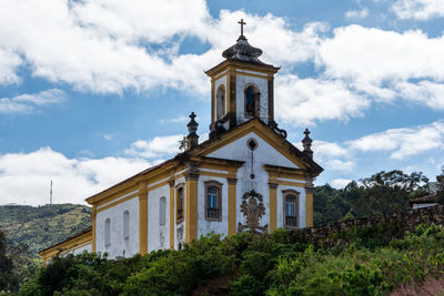 Low angle view of building against sky