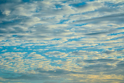 Low angle view of clouds in sky