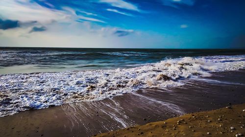 Scenic view of sea against sky