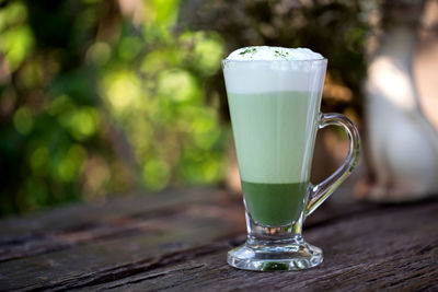 Close-up of drink on table