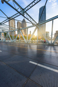 View of suspension bridge