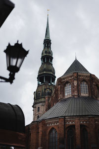 Low angle view of a clock tower