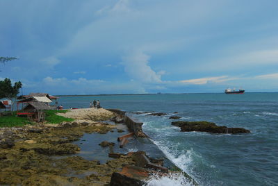 Scenic view of sea against sky