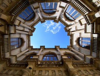 Low angle view of historical building