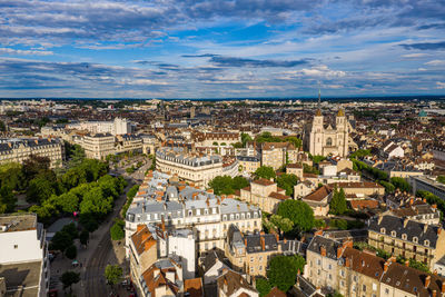 Beautiful scenic townscape view of dijon city of france