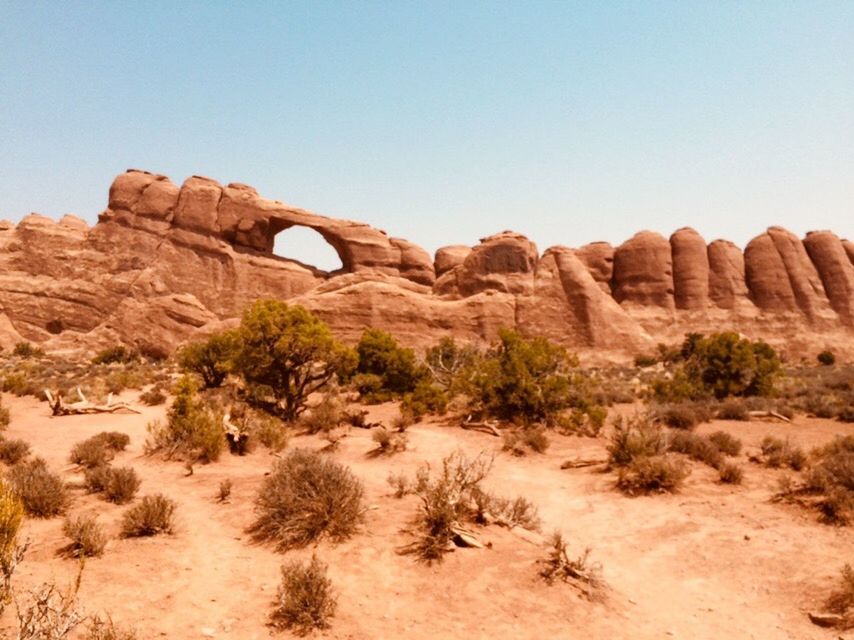 ROCK FORMATIONS ON DESERT