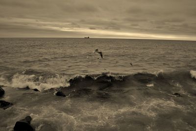 Scenic view of sea against sky