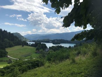 Scenic view of landscape against sky