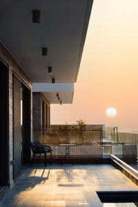 Low angle view of modern building