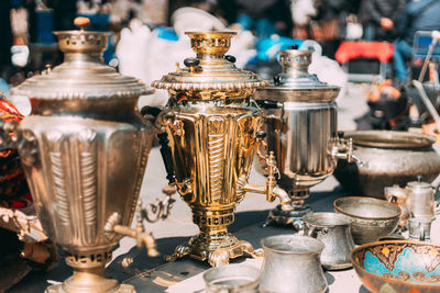 Close-up of chess pieces