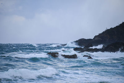 Scenic view of sea against sky