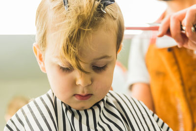 Close-up portrait of a boy