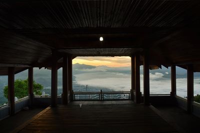 Bridge over sea against sky