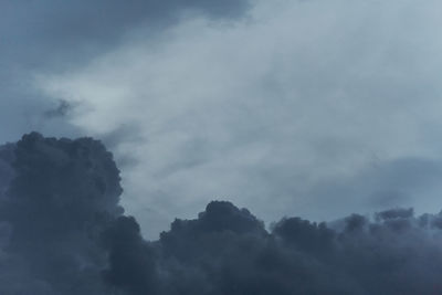 Low angle view of clouds in sky