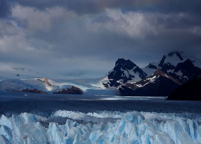 Iceberg by sea during winter