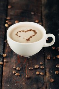 Close-up of coffee on table