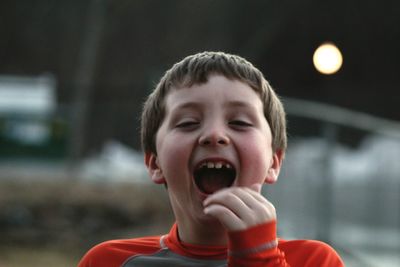 Close-up portrait of a boy