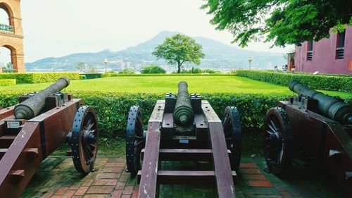 Panoramic view of agricultural field