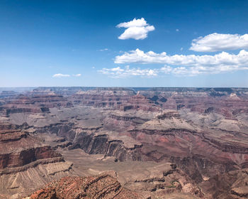 Aerial view of dramatic landscape