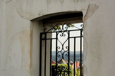 View of wall with closed door