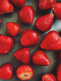 Full frame shot of strawberries