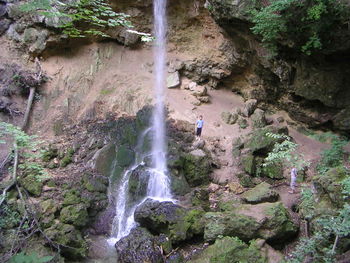 River flowing through rocks