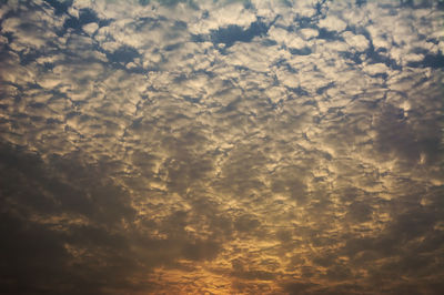 Low angle view of cloudy sky