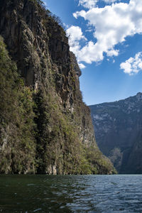 Scenic view of mountain against sky