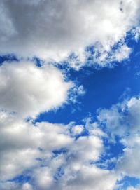 Low angle view of cloudy sky